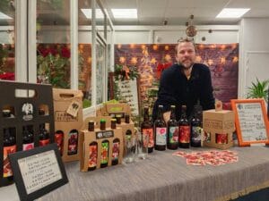 Benoit à son stand, marché de Noël 2026