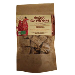 Biscuit aux drêches, gout oignon, fabrication artisanale Vendéenne