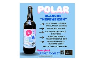Bière Balnche POLAR "HEFEWEIZEN" production locale vendéenne