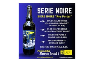 Bière SERIE NOIRE " Rye Porter Brasserie La Dance de l'Ours